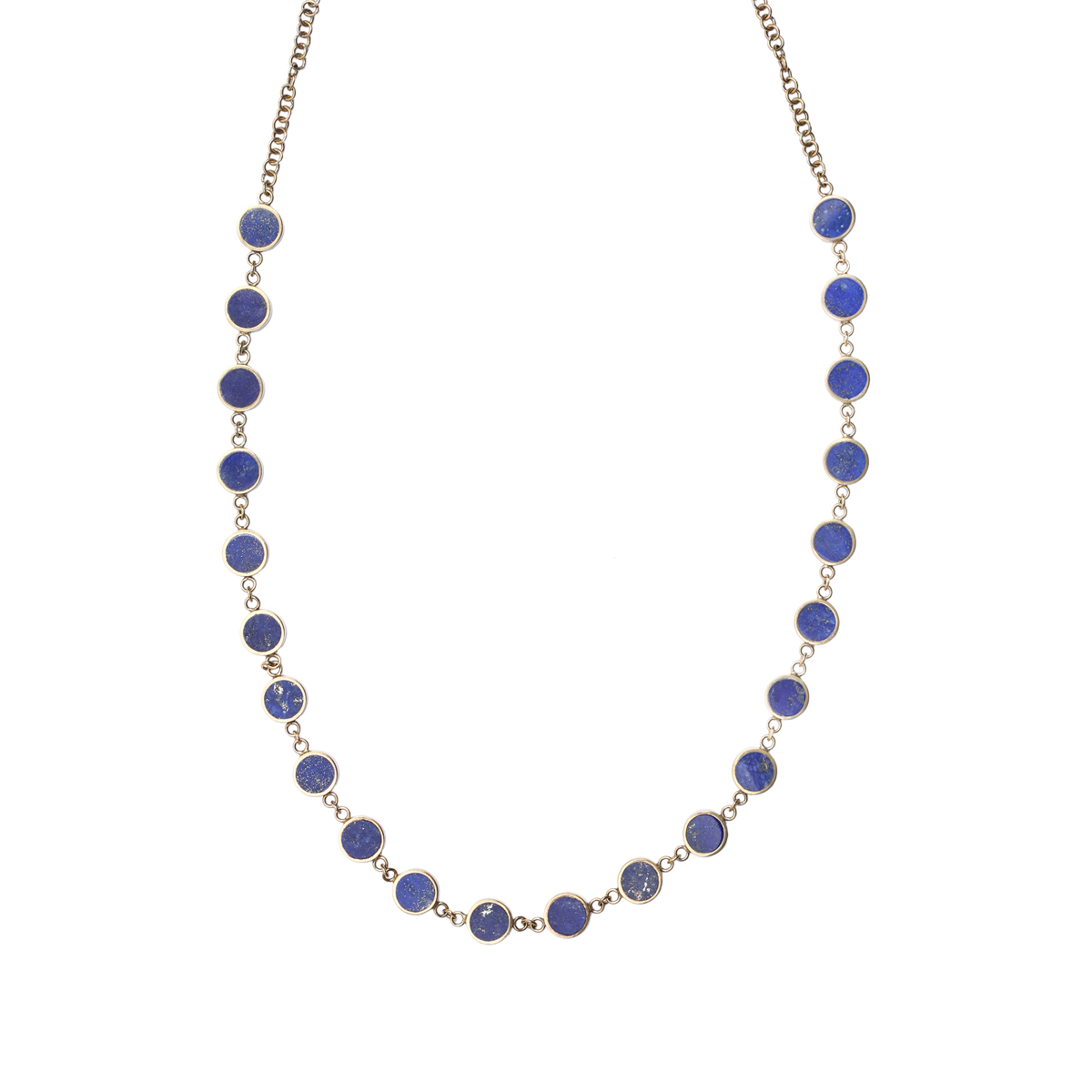 Lapis Lazuli Silver Necklace | Gold Plated Choker Necklace