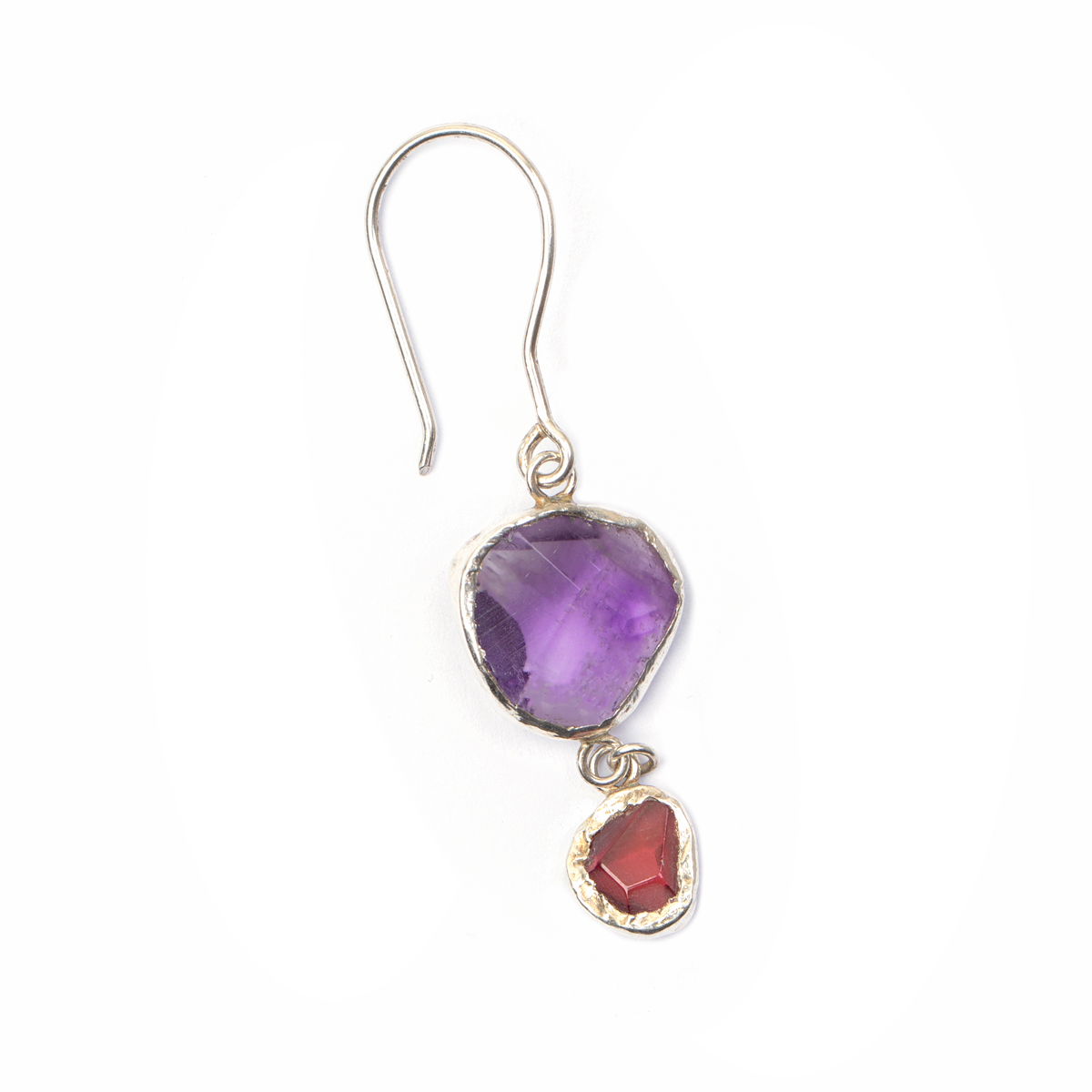 Multi-Stone Dangle Earrings | Silver Hook Earrings