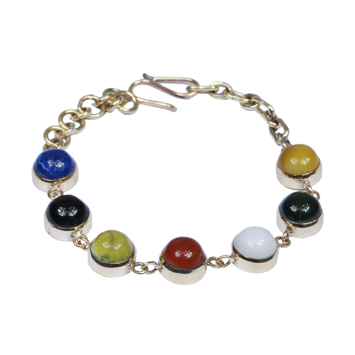 Lapis Beaded Bracelet | Marble Chain Bracelet