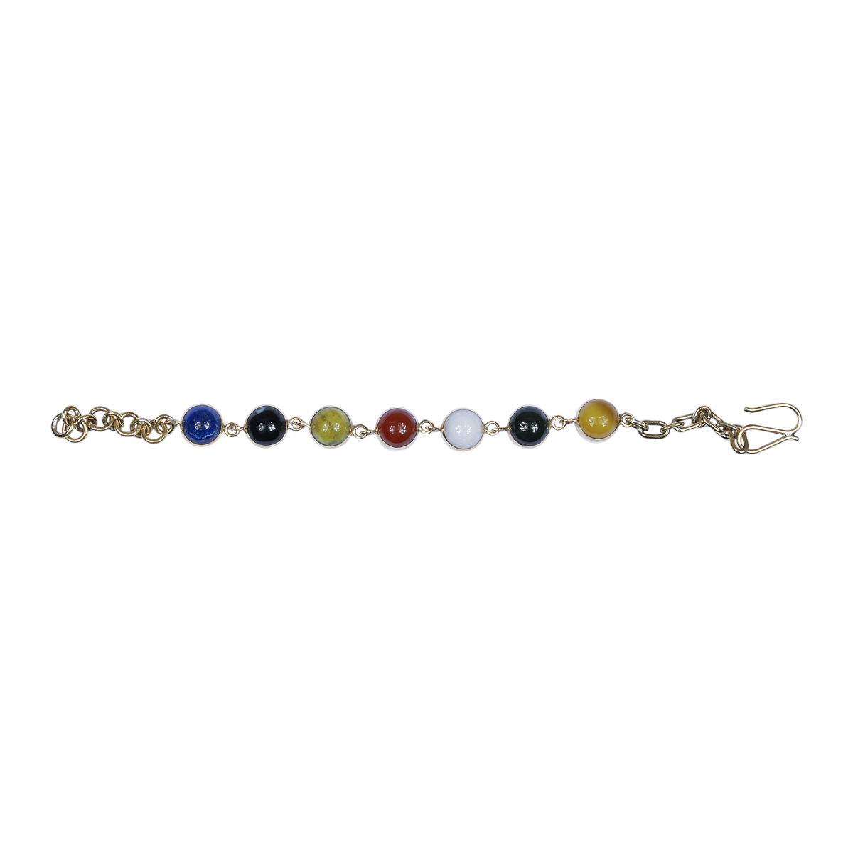 Lapis Beaded Bracelet | Marble Chain Bracelet