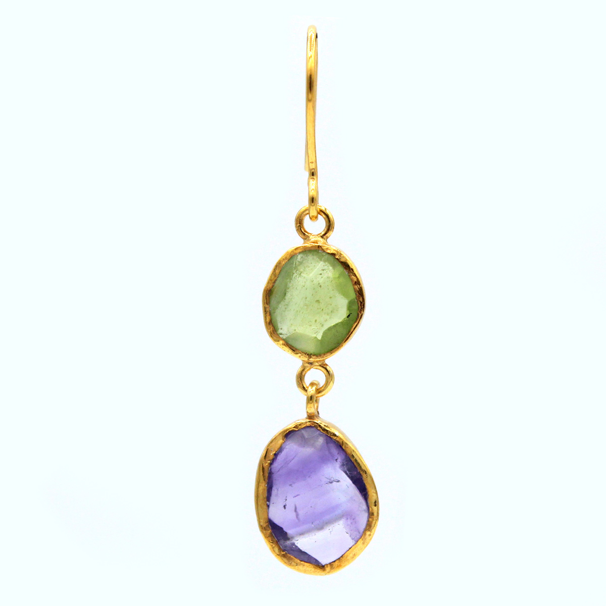 Multi-Stone Dangle Earrings | Gold Plated Drop Earrings 