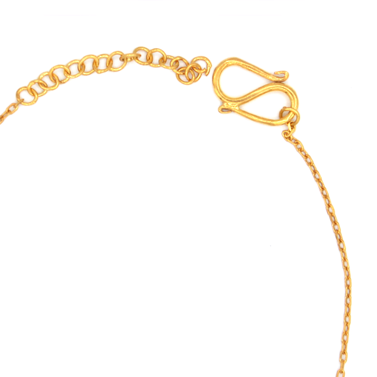 Ruby Turmaline Bracelet | Two Stone Gold Plated Bracelet 