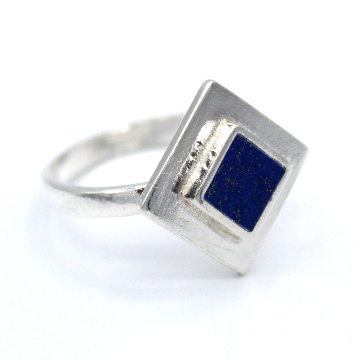 Lapis Lazuli Marquise Ring | Silver Ring