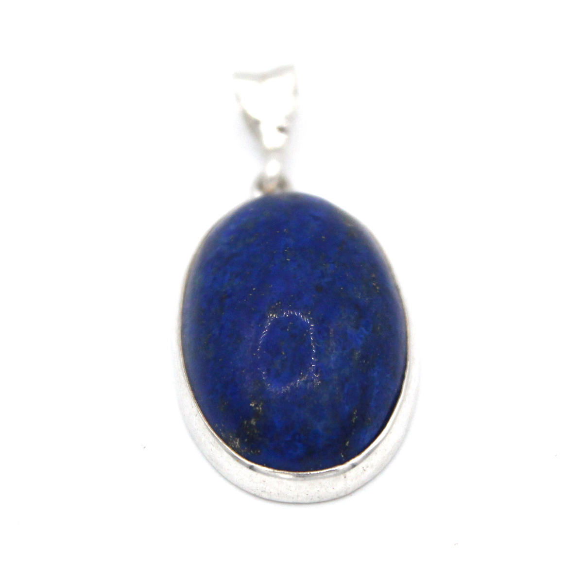Lapis Lazuli Round Pendant | Silver Pendant 