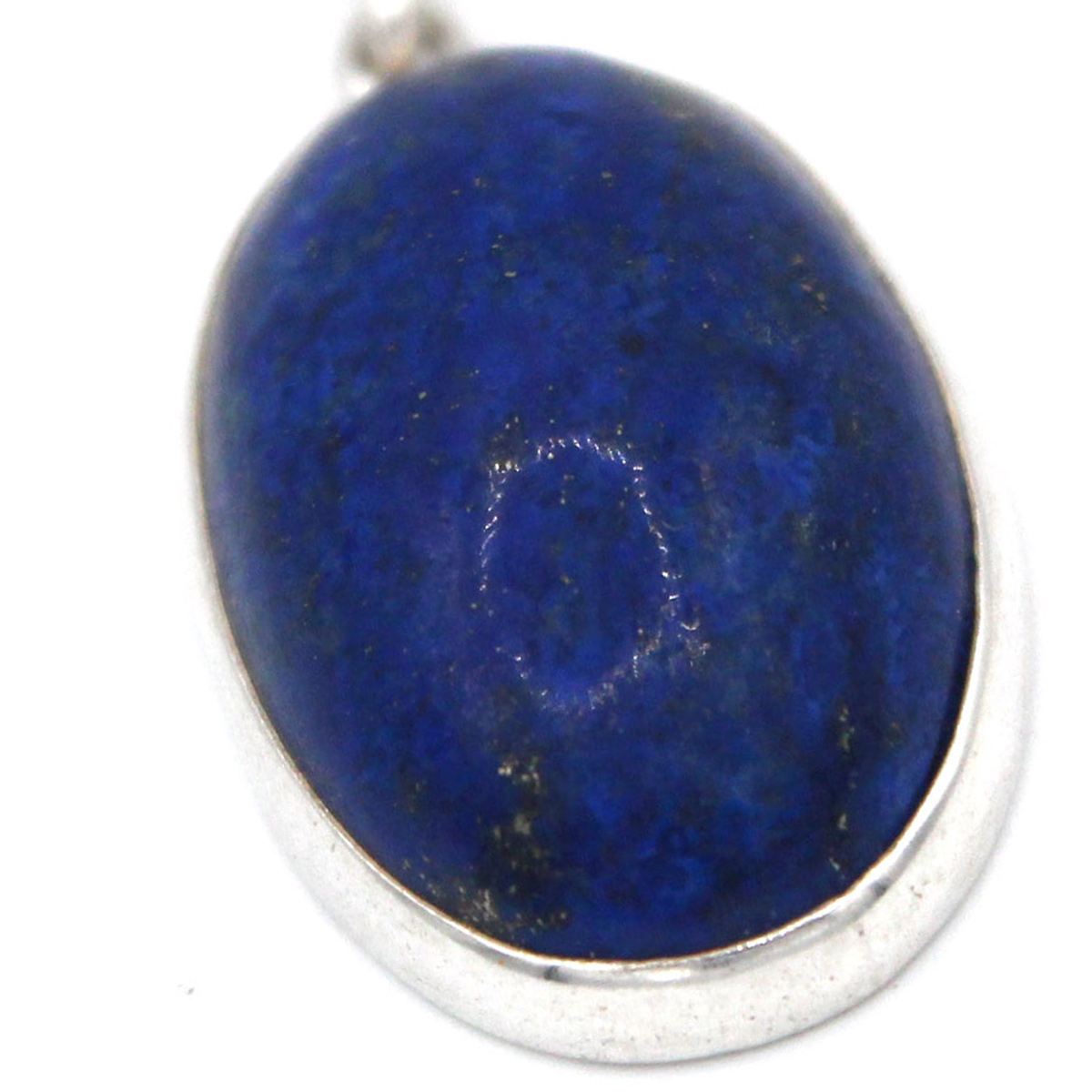 Lapis Lazuli Round Pendant | Silver Pendant 