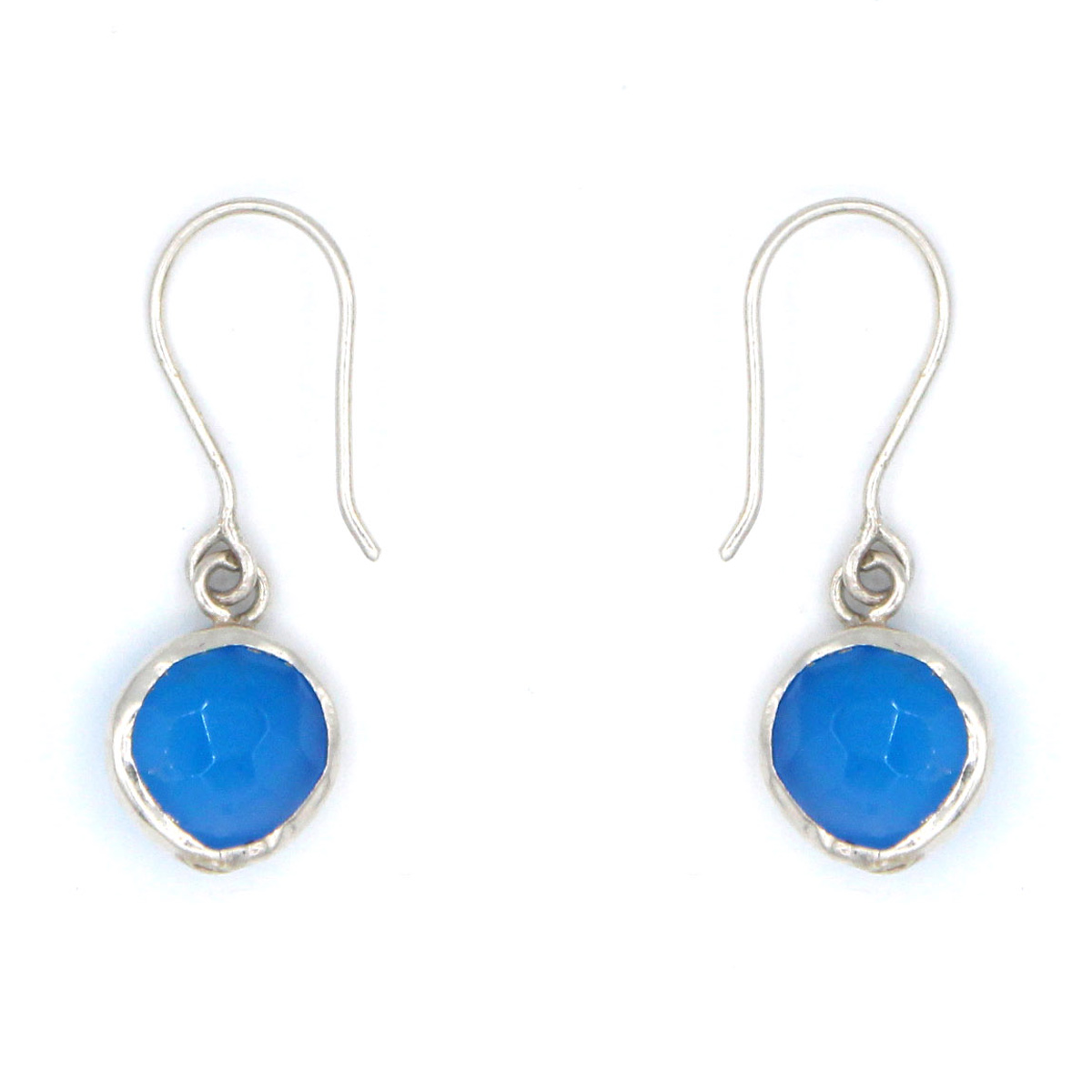Turquoise Drop Silver Earrings | Dangle Drop Earrings
