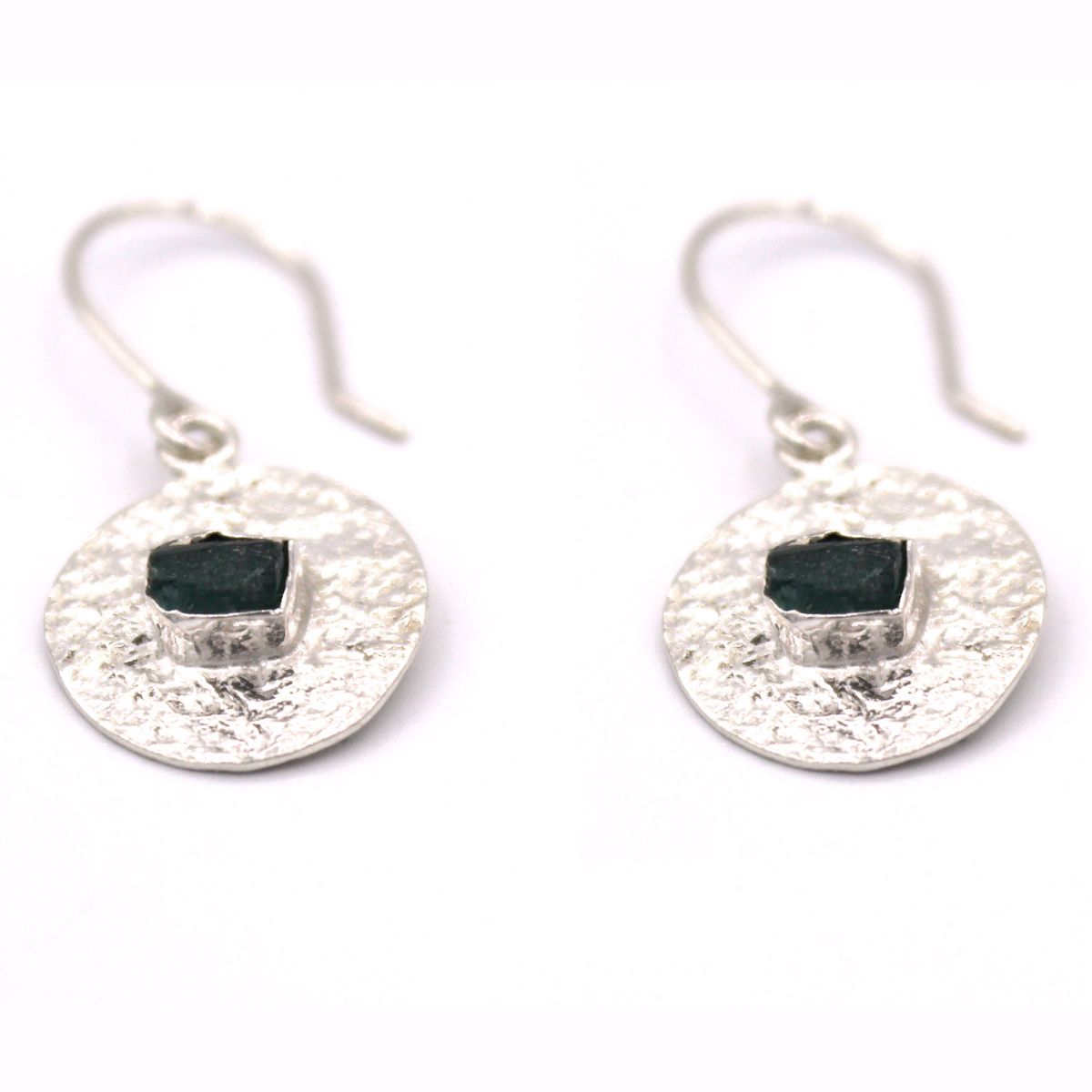 Tourmaline Dangle Earrings | Silver Drop Earrings