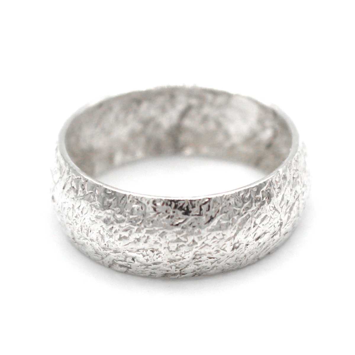 Silver Engagement Ring | Engagement Rough Ring