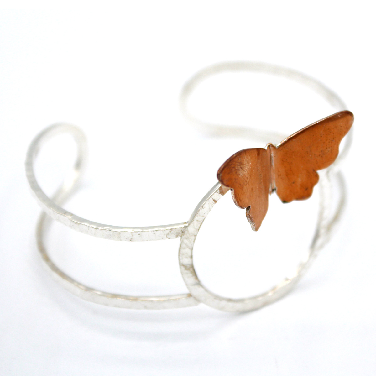 Silver Cuff Bracelet | Butterfly Design Bracelet