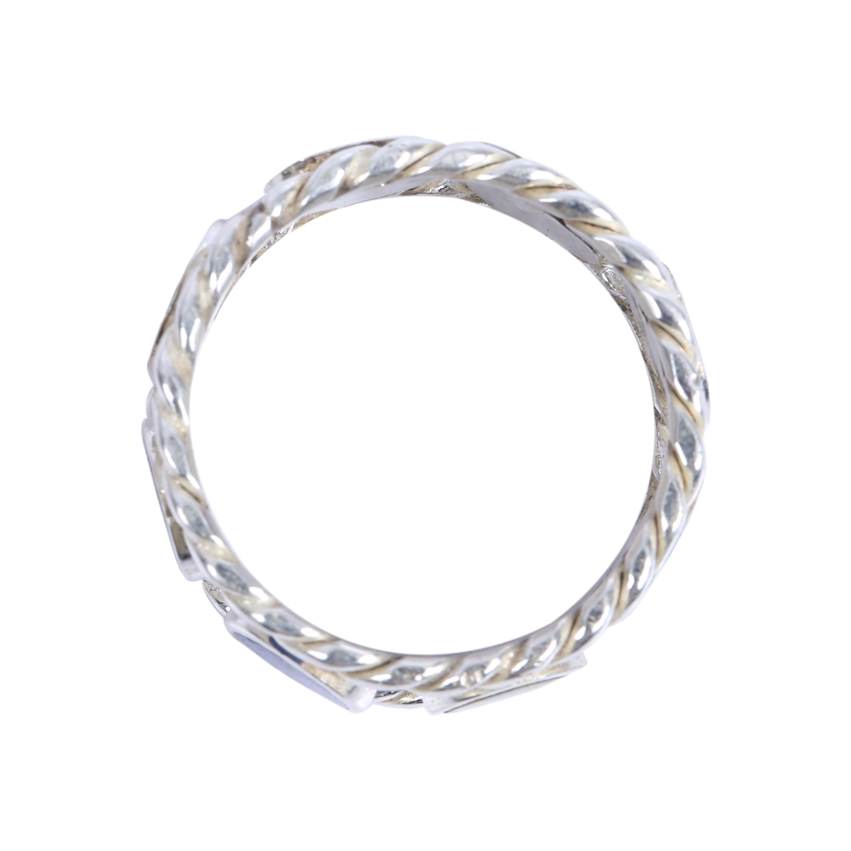 Multi-Stone Band Ring | Gemstone Silver Ring