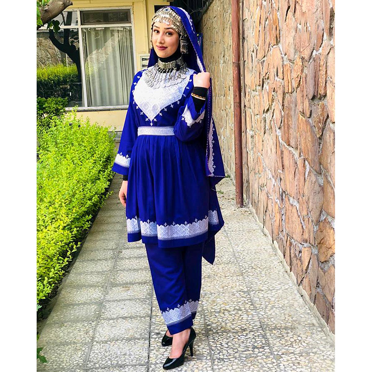 Hazargi Design Party Dress  | Hand-embroidered Women Dress 