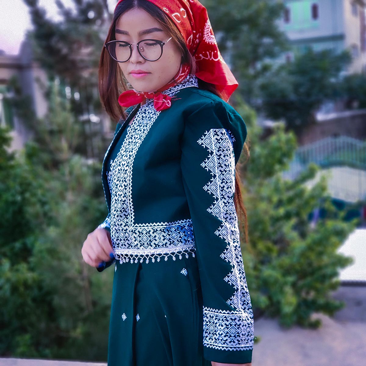 Hazargi Design Party Dress | Hand-embroidered Women Dress