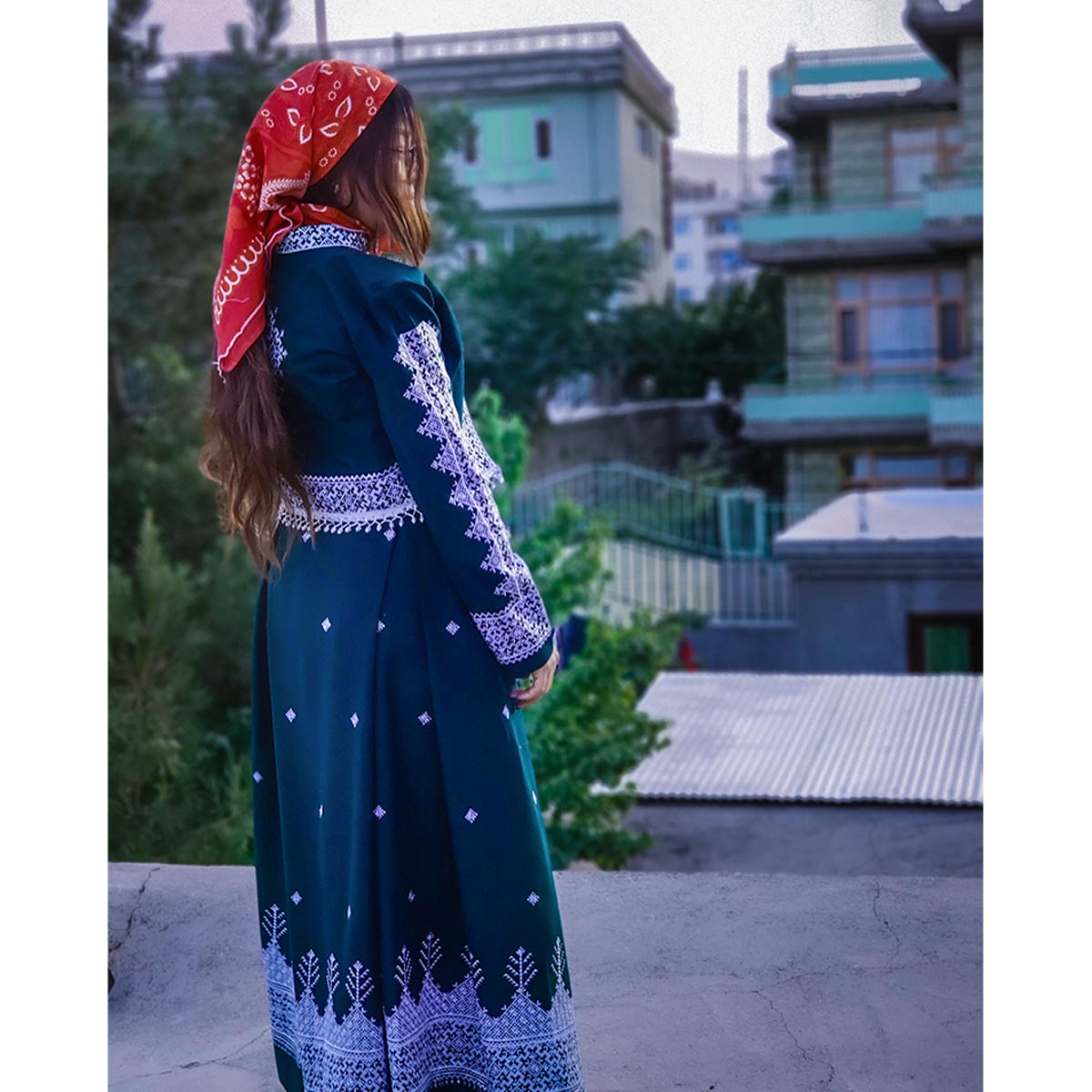 Hazargi Design Party Dress | Hand-embroidered Women Dress