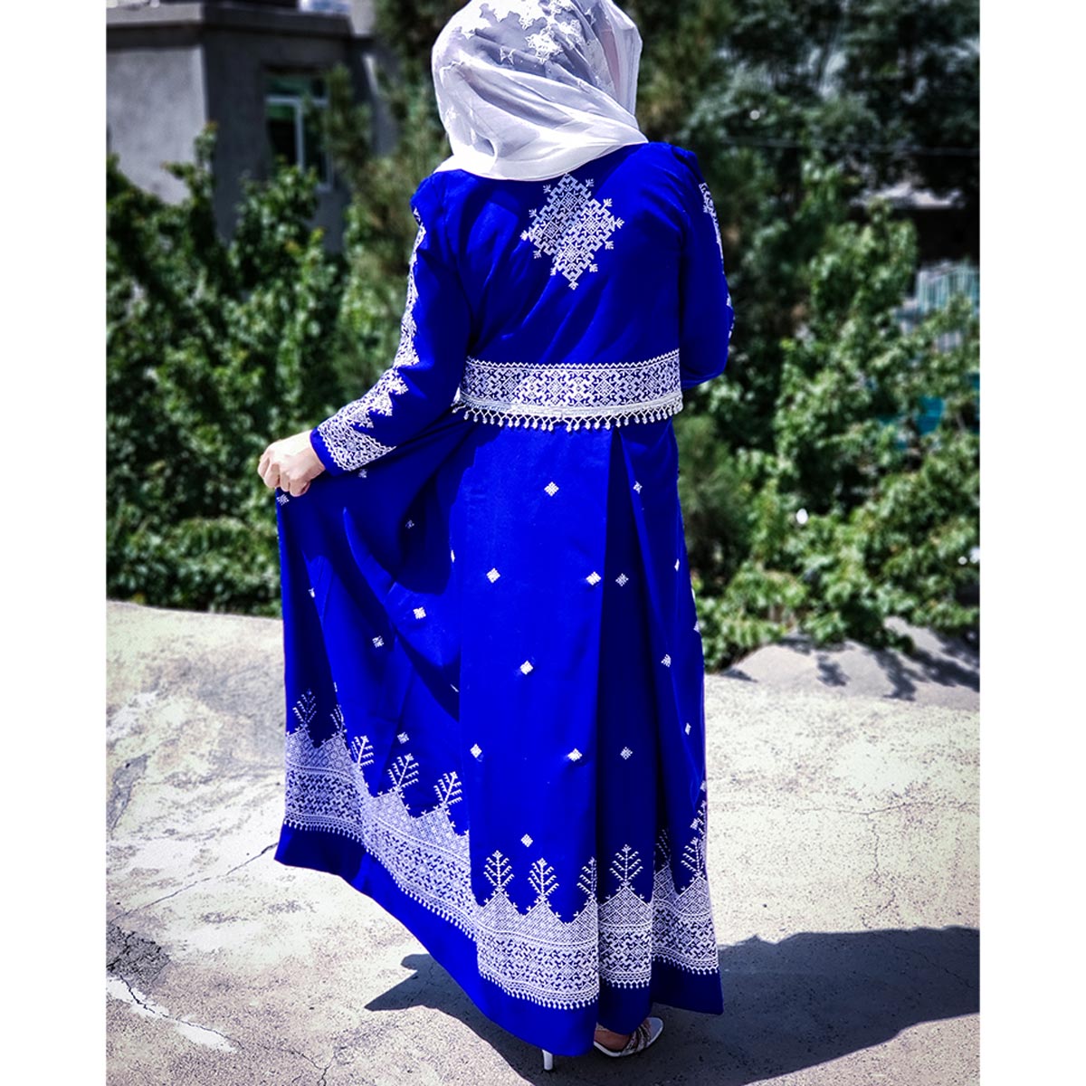 Hazargi Design Party Dress | Hand-embroidered Women Dress