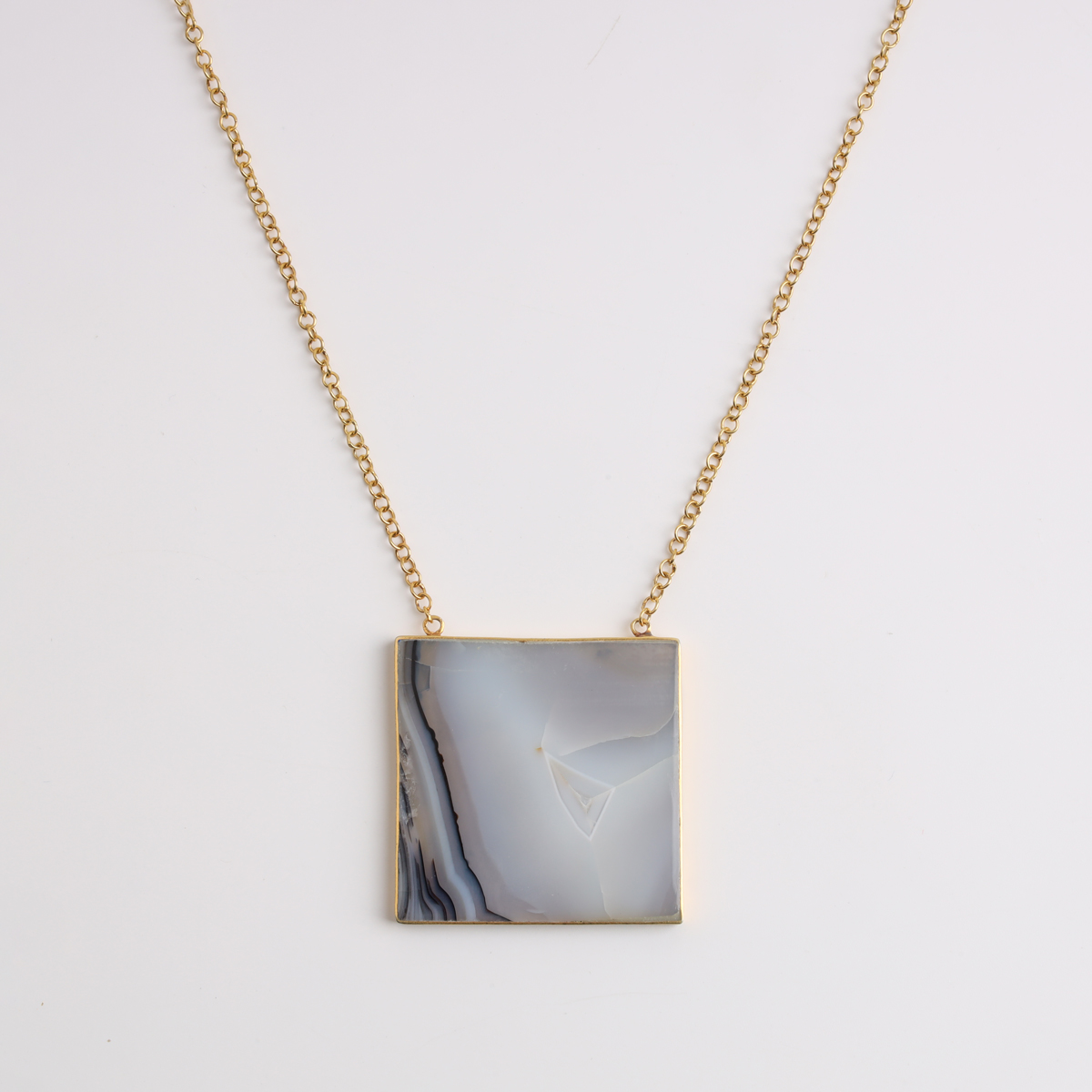 Necklace, gold platted