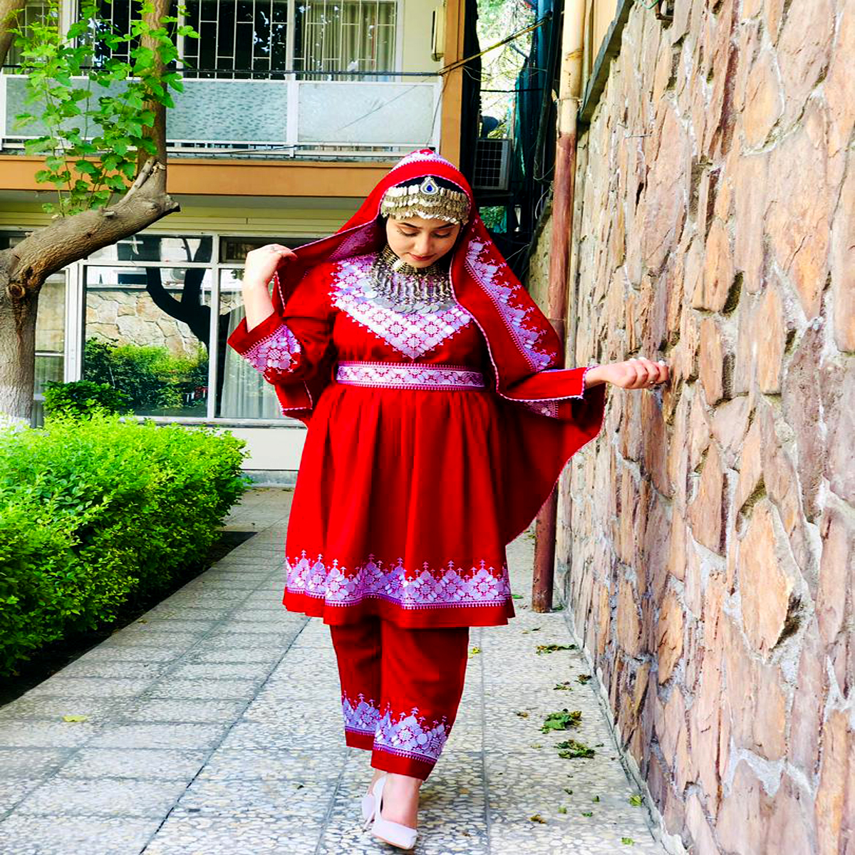 Hazargi Design Party Dress | Hand-embroidered Women Dress