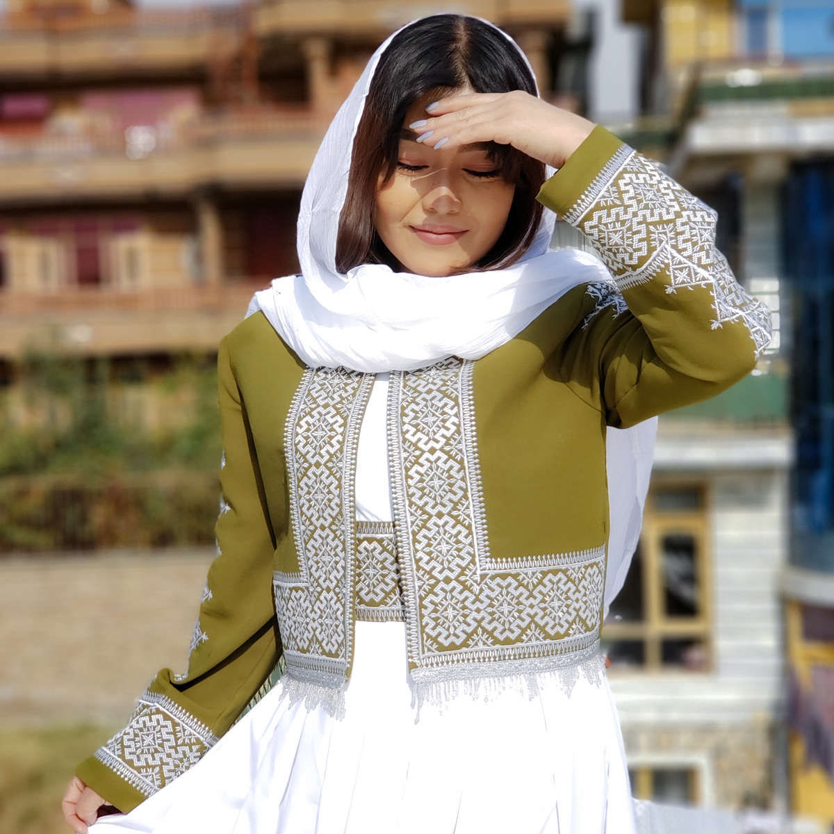 Hazargi Design Party Dress | Hand-embroidered Women Dress