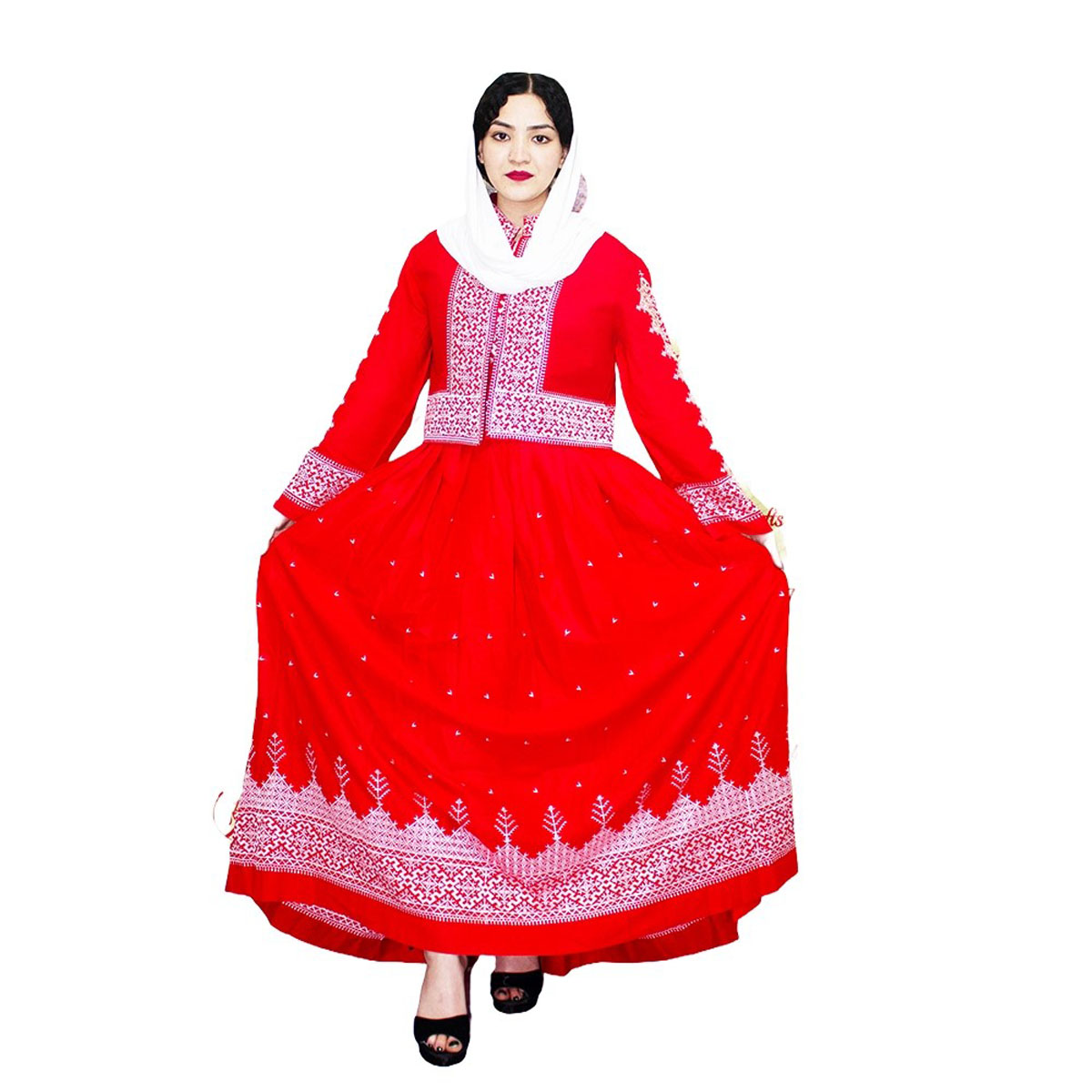 Hazargi Design Party Dress | Hand-embroidered Women Dress