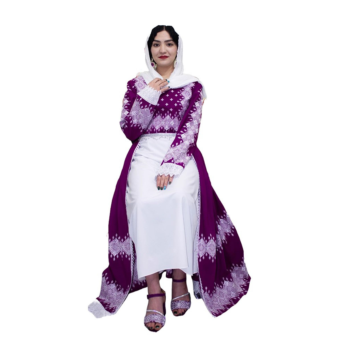 Hazargi Design Party Dress | Hand-embroidered Women Dress