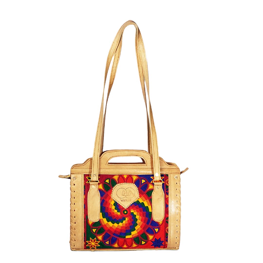 Handmade Leather Matching Bag, Purse, & Shoes | Cream Satchel Bag, Envelope Purse, Flat Shoes