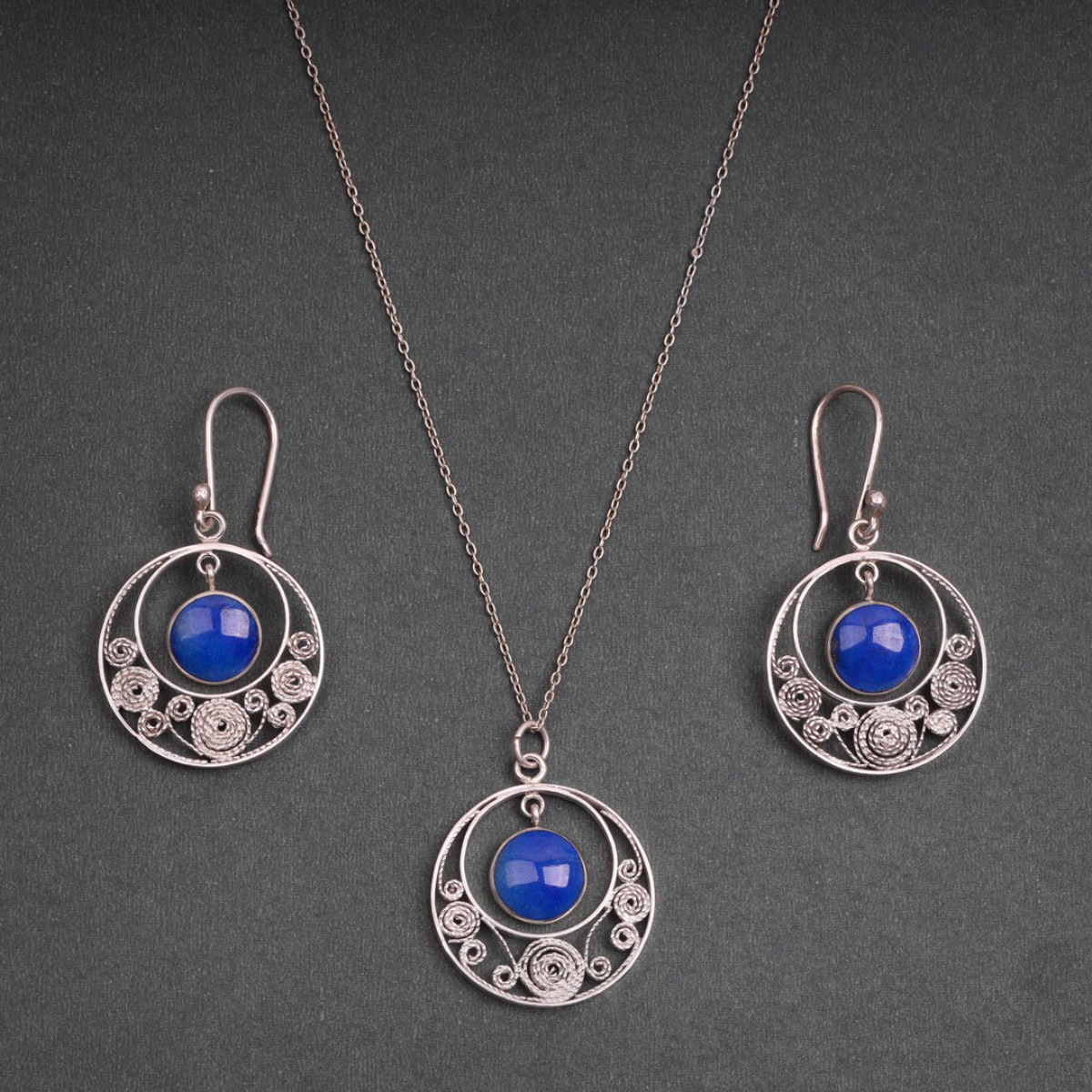 Mahtab Neckless, Lapis Lazuli set