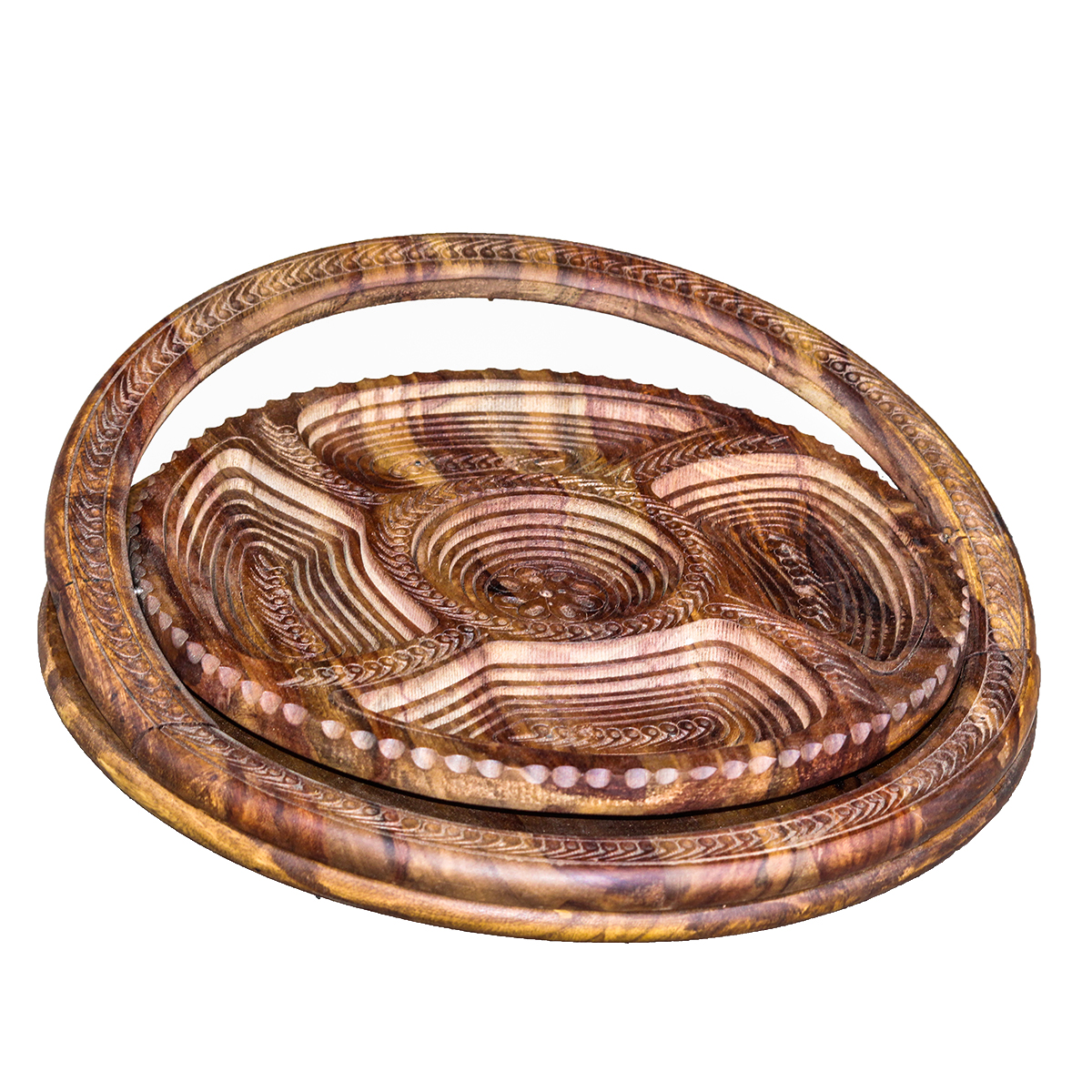 Handmade Dry Fruit Wooden Box | Kunar Candy Dish