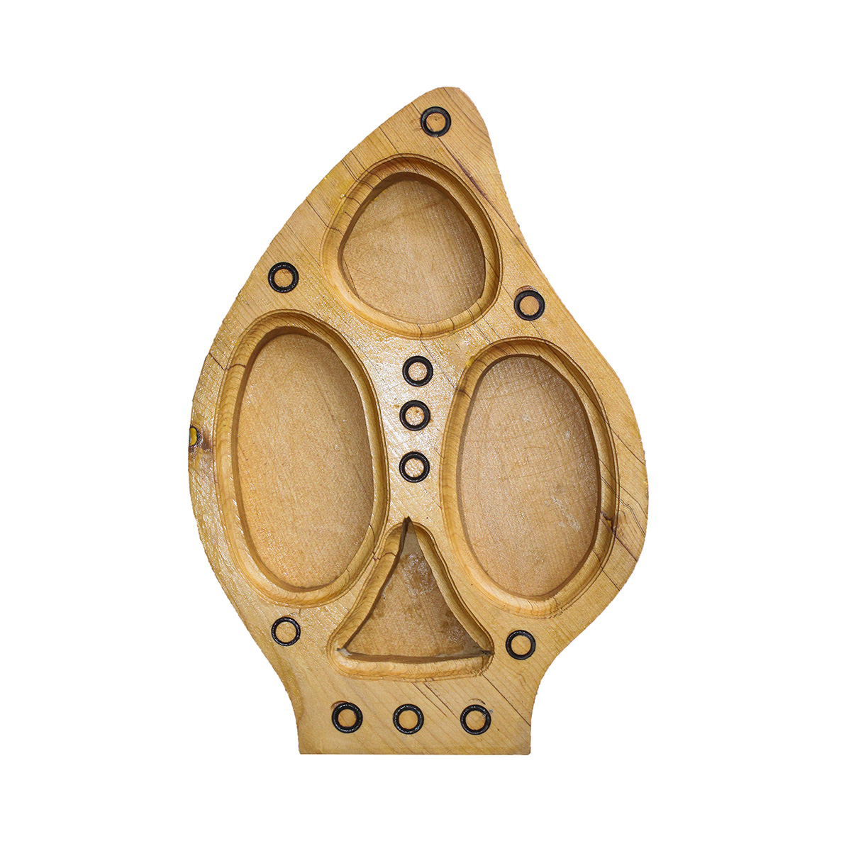 Kunar Dry Fruit Box | Wooden Triangular Candy Dish