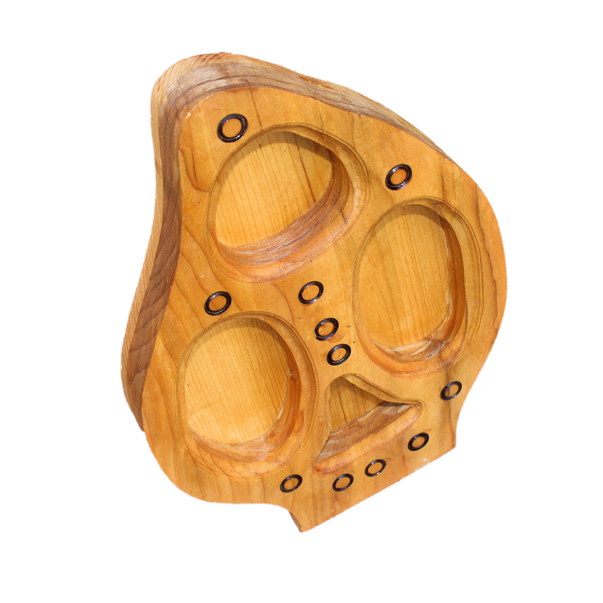 Kunar Dry Fruit Box | Wooden Triangular Candy Dish
