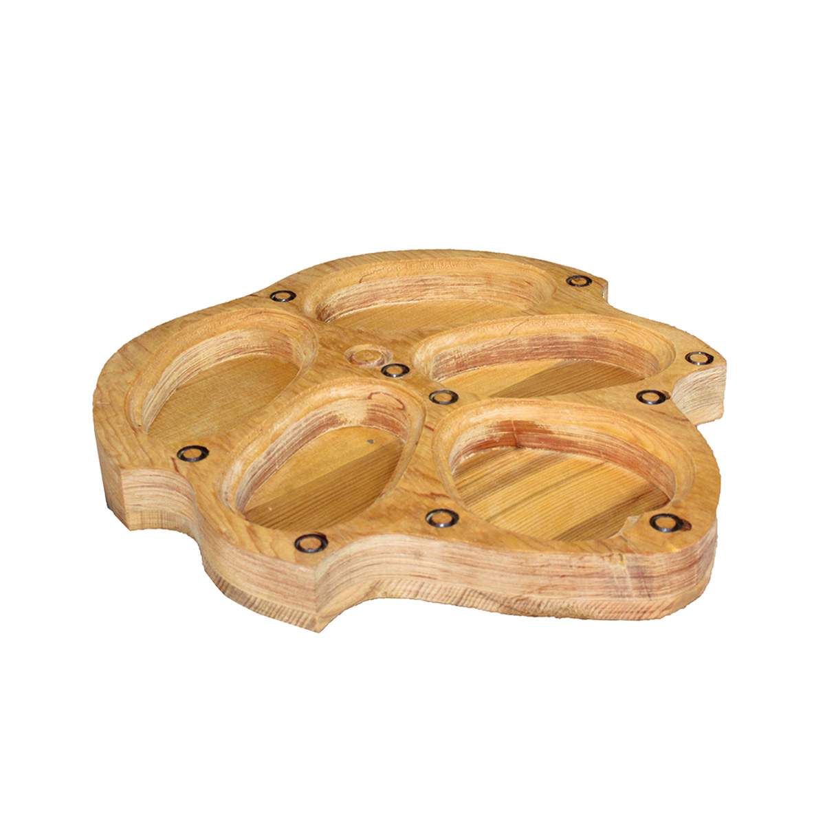 Kunar Wooden Fruit Box | Petal Design Candy Dish 