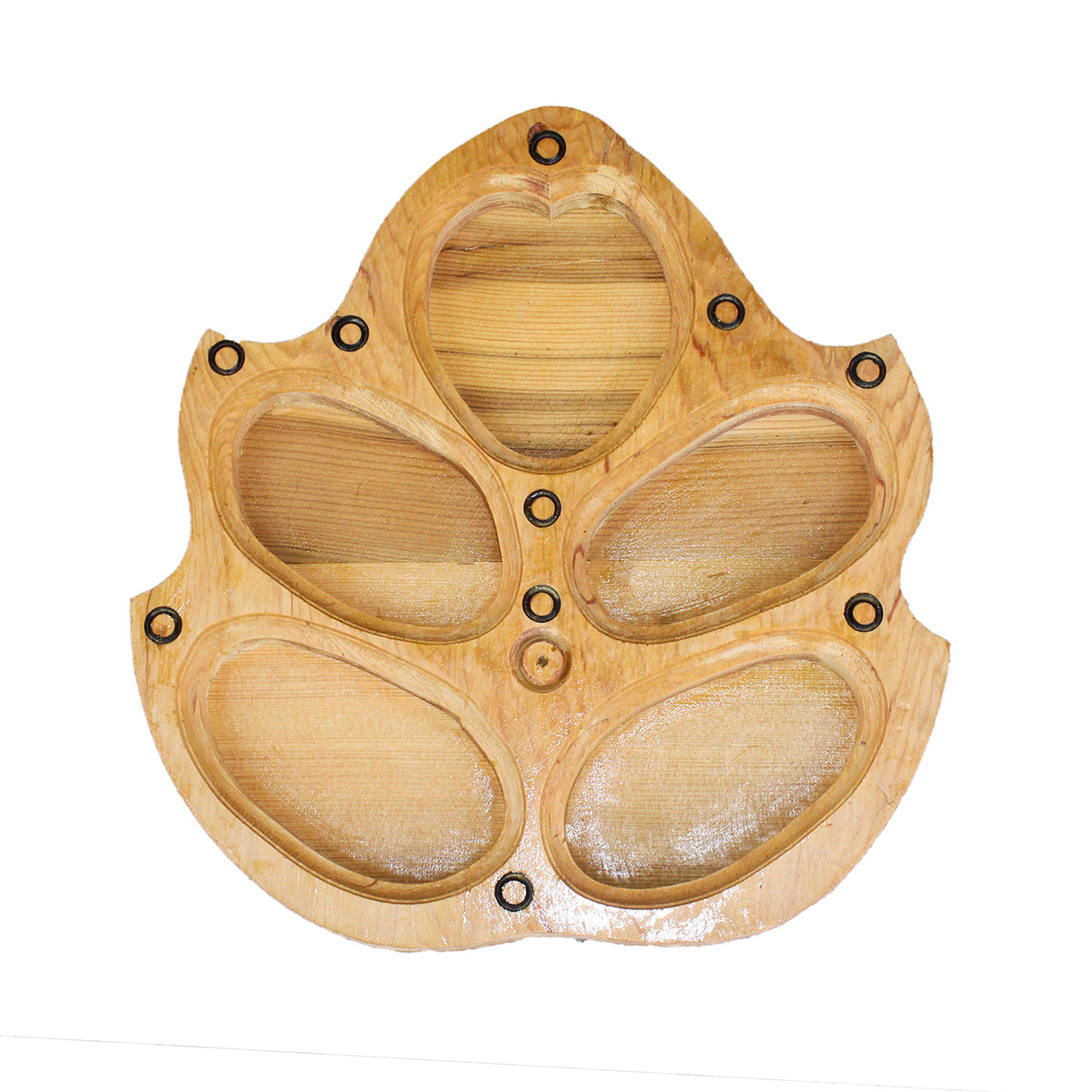 Kunar Wooden Fruit Box | Petal Design Candy Dish 