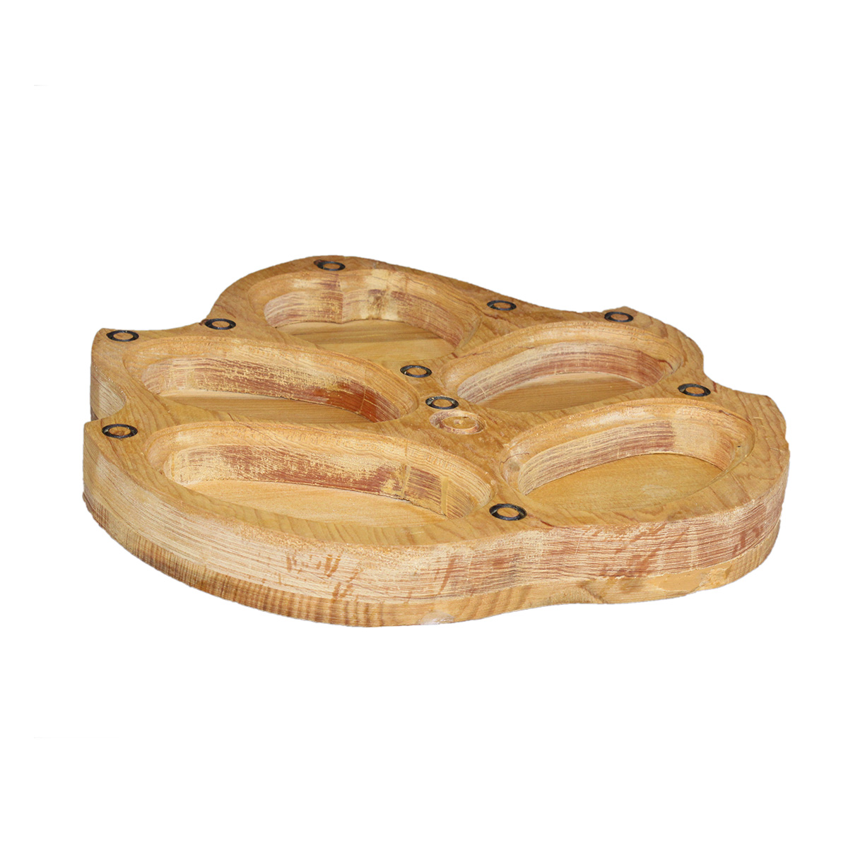 Kunar Wooden Fruit Box | Petal Design Candy Dish 