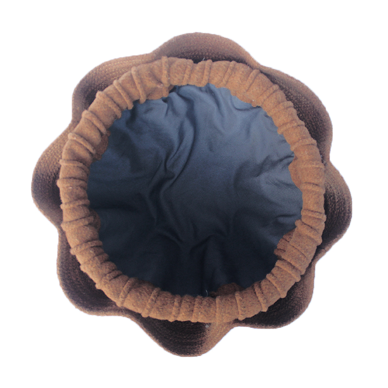 Light Brown Bokrom Pakol | Handmade Woolen Afghan Topi Hat