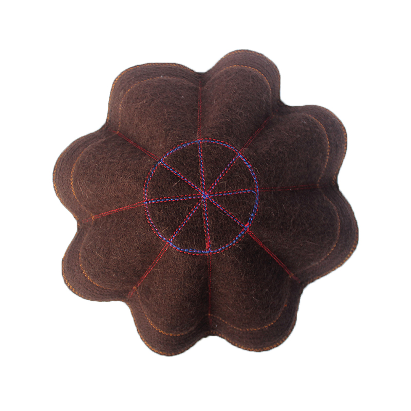 Chocolate Brown Kashmiri Pakol | Bunanza Design Afghan Cap