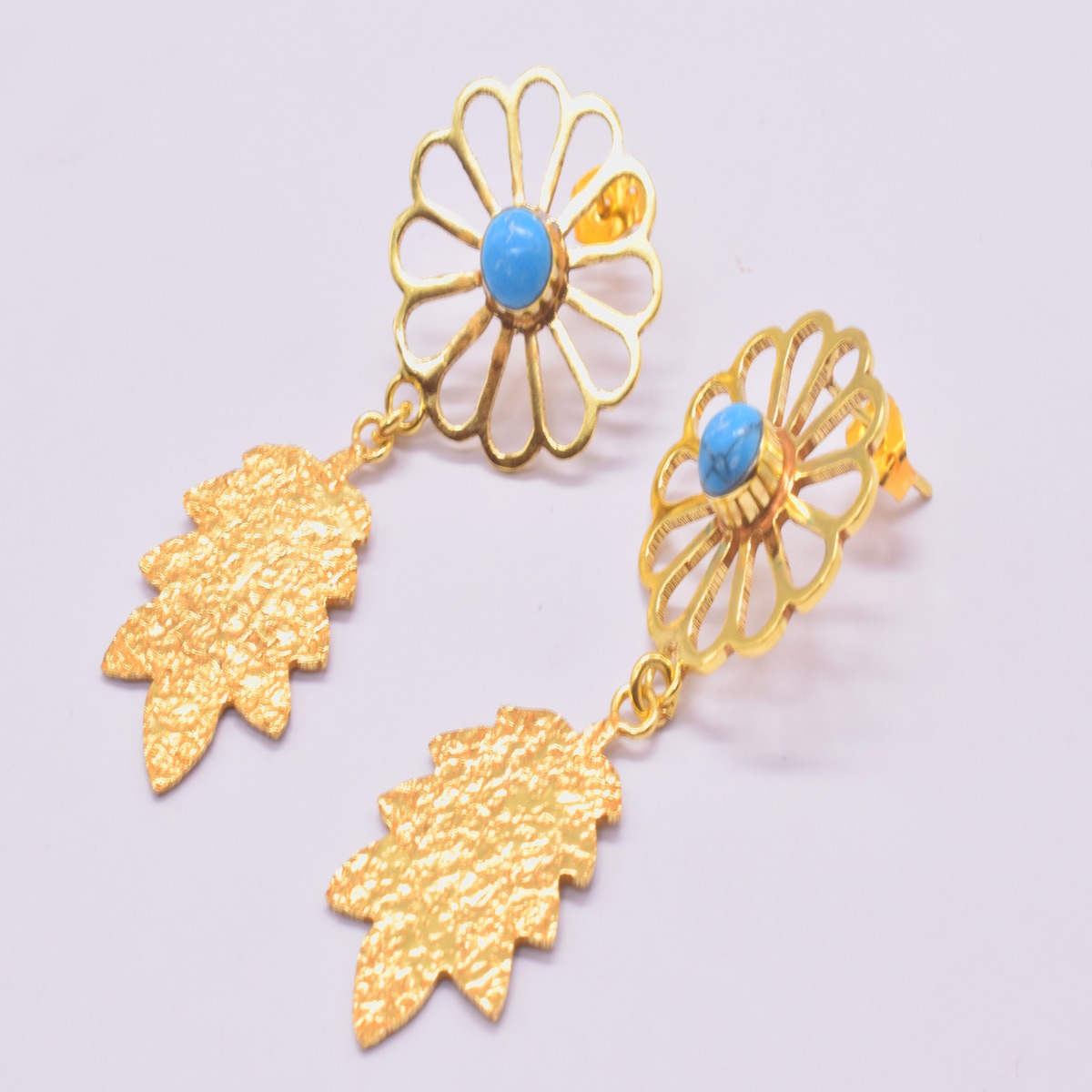 Gold jewelry Handmade Sun flower