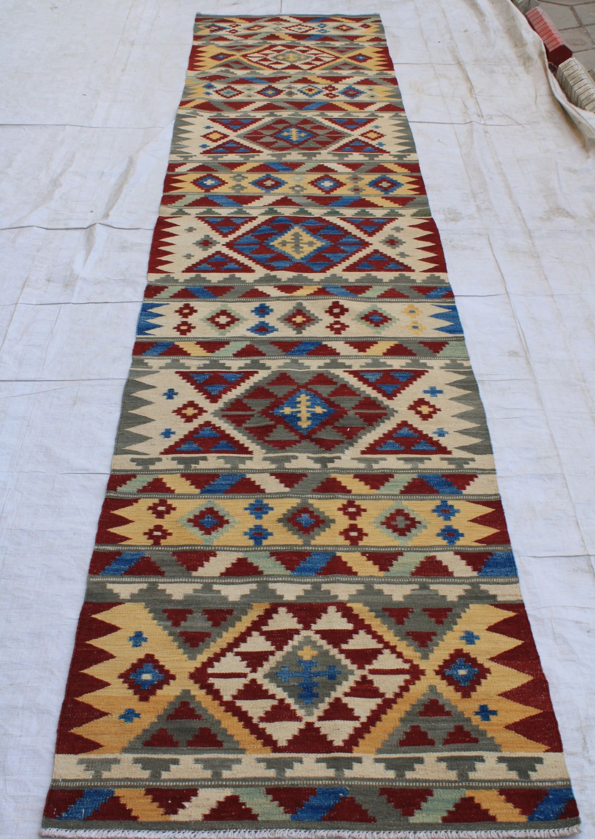 Runner Handmade Chobrang Kilim With Nice design