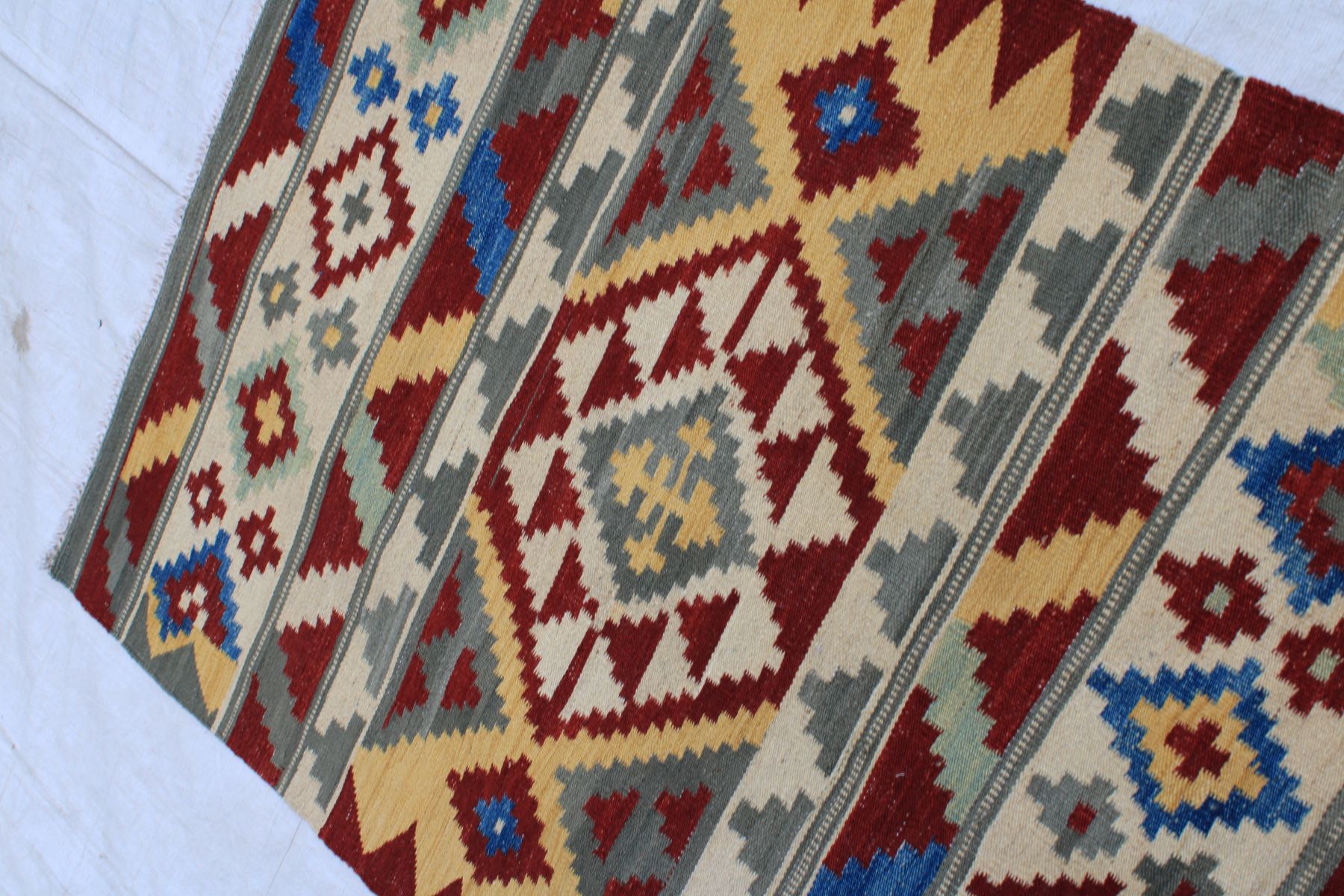Runner Handmade Chobrang Kilim With Nice design