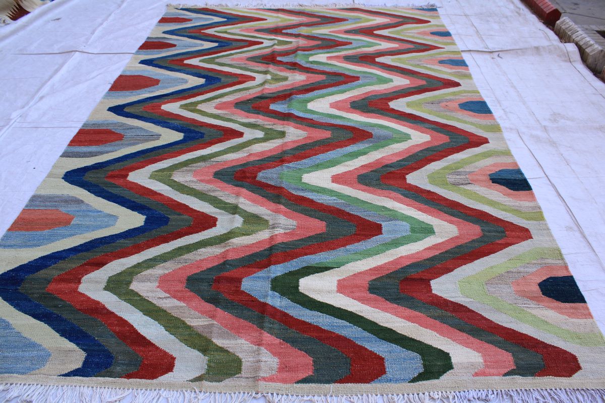Stuuning Handmade Chobrang Kilim With Nice Colors