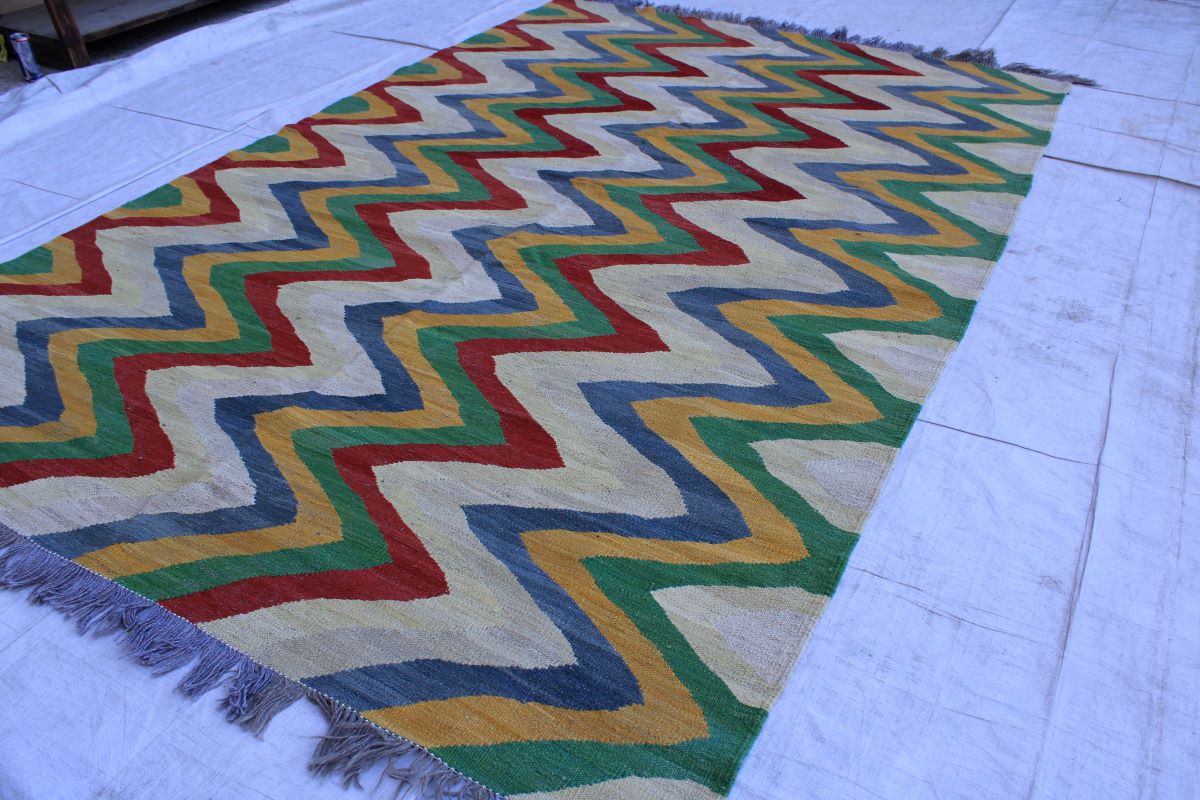 Stuuning Handmade Chobrang Kilim With Nice Colors