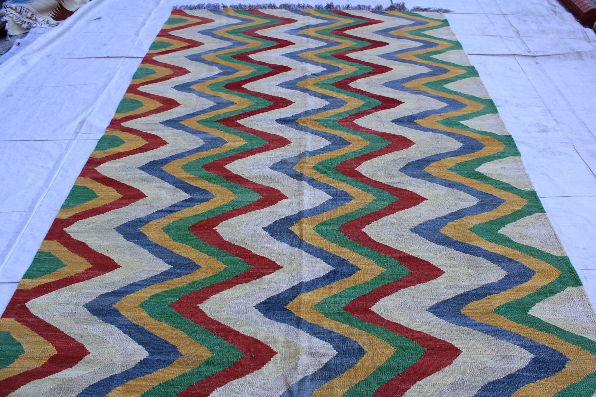 Stuuning Handmade Chobrang Kilim With Nice Colors