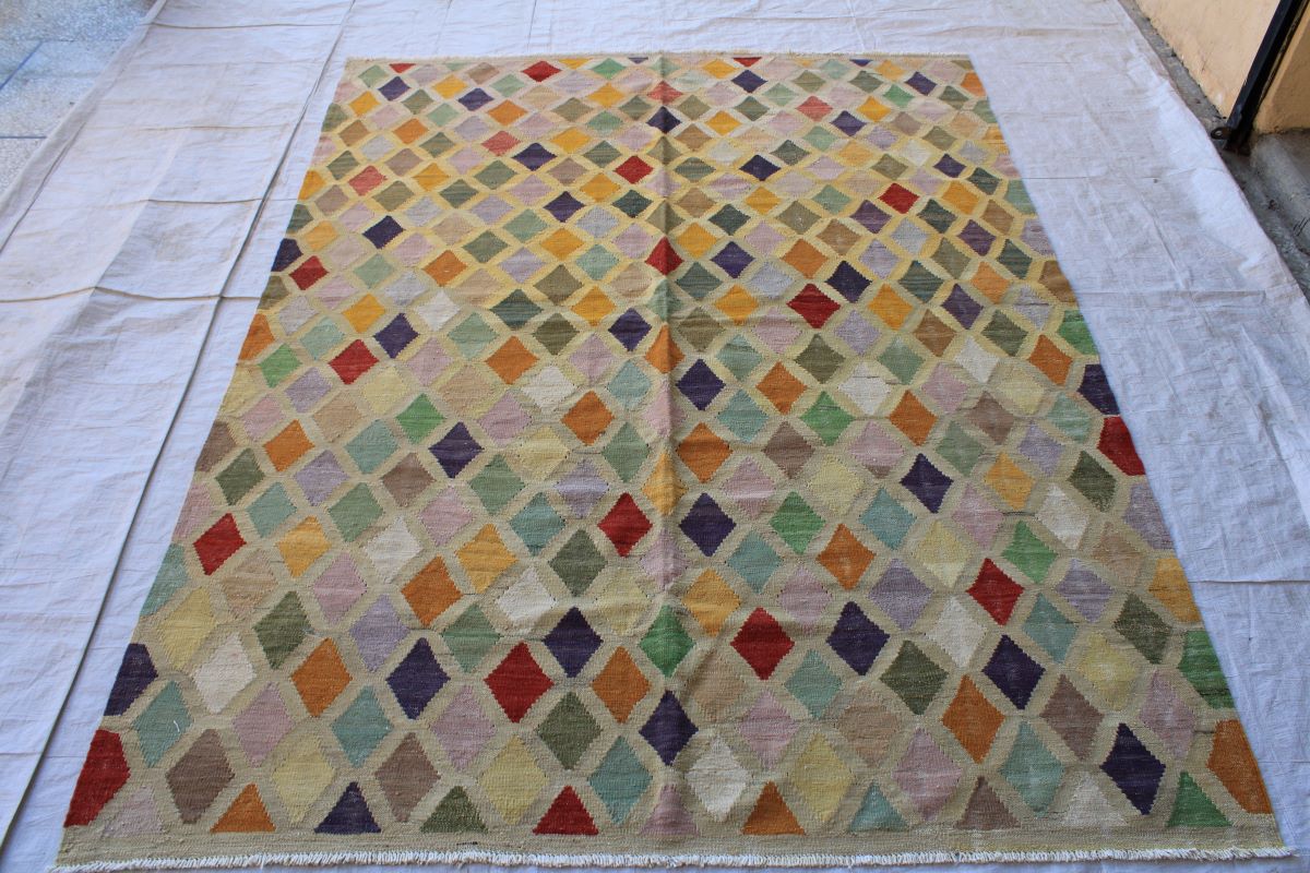 Stunning Chobi Kilim With Nice Colors 