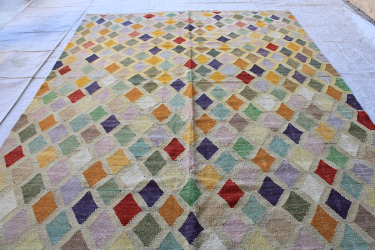 Stunning Chobi Kilim With Nice Colors 