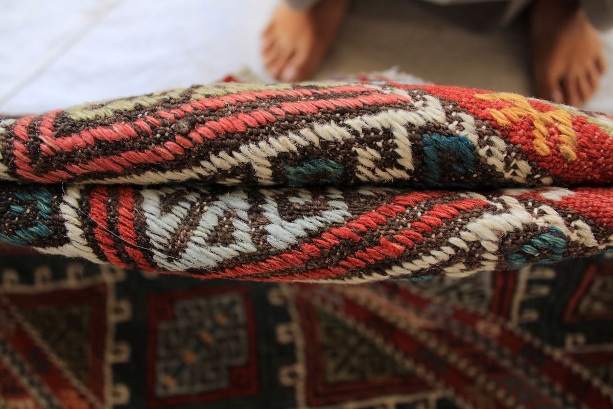 Stunning Design Chobrang Sarma Kilim With Nice Colorations