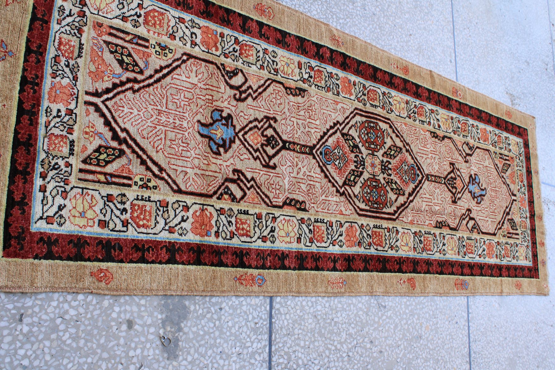 Antique Chobrang Runner Carpet