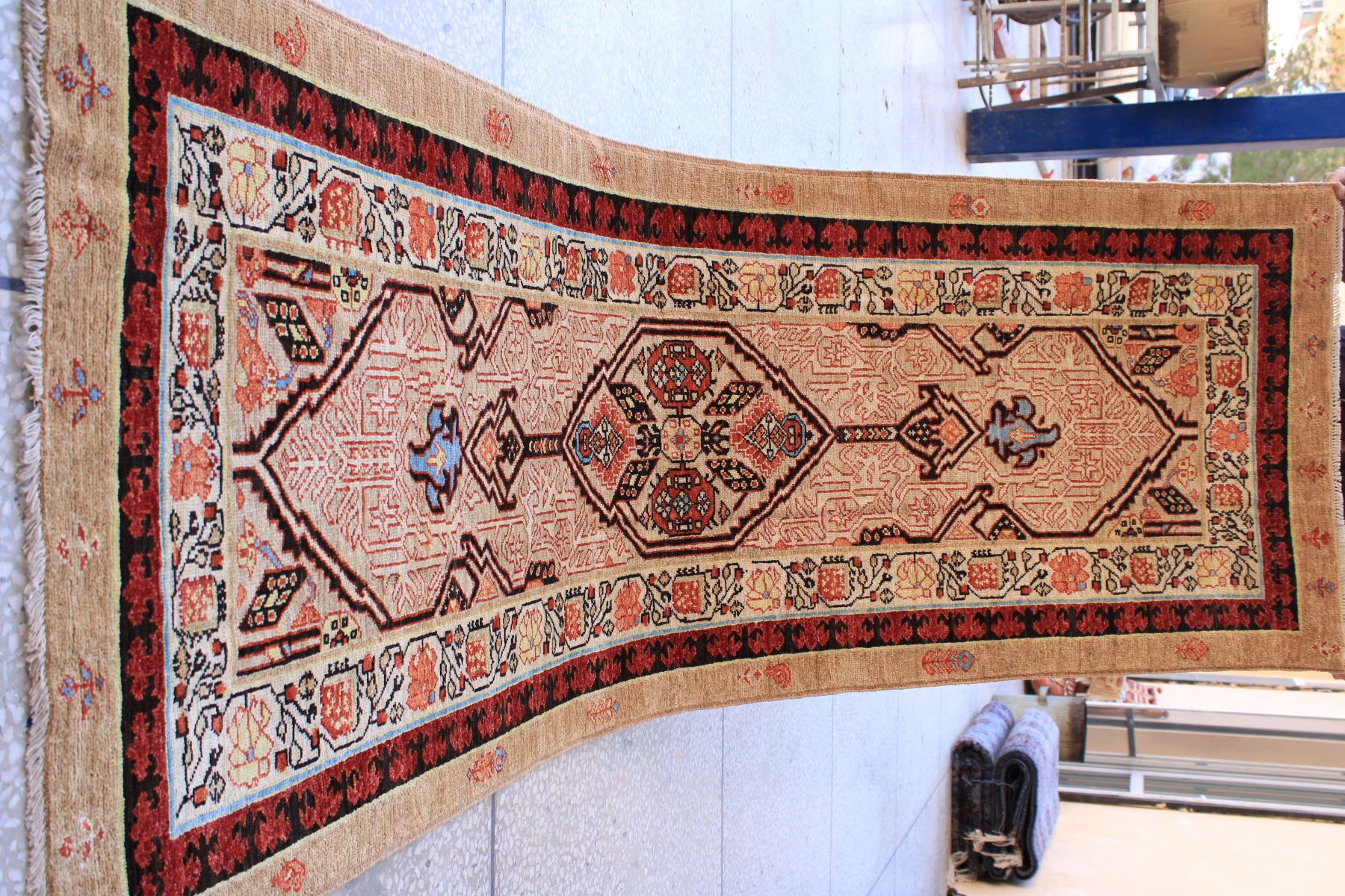 Antique Chobrang Runner Carpet