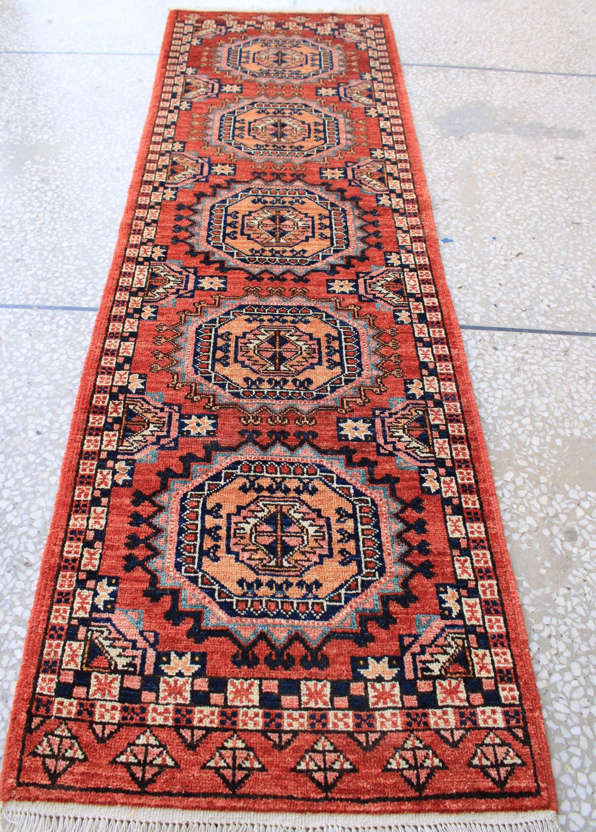 Beautifull Akhalgul Turkman Weave chobrang Carpet With Nice colorations