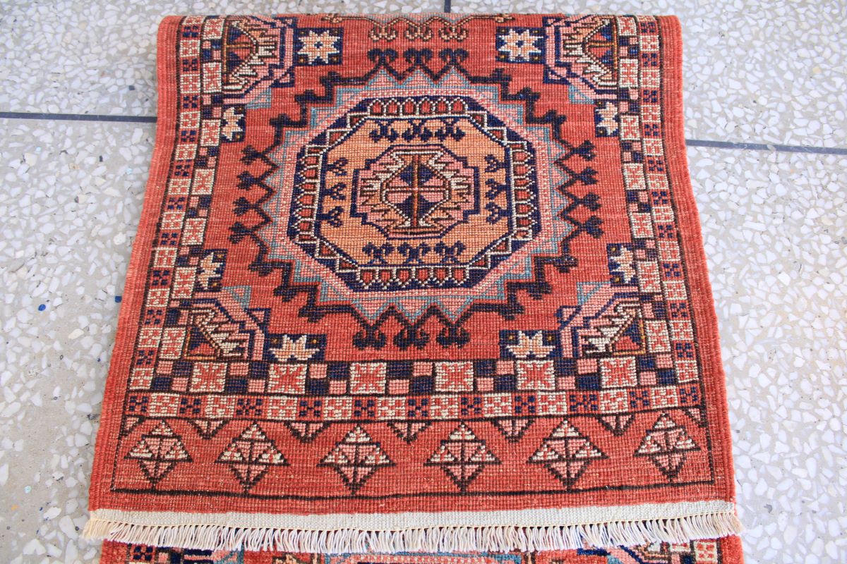 Beautifull Akhalgul Turkman Weave chobrang Carpet With Nice colorations
