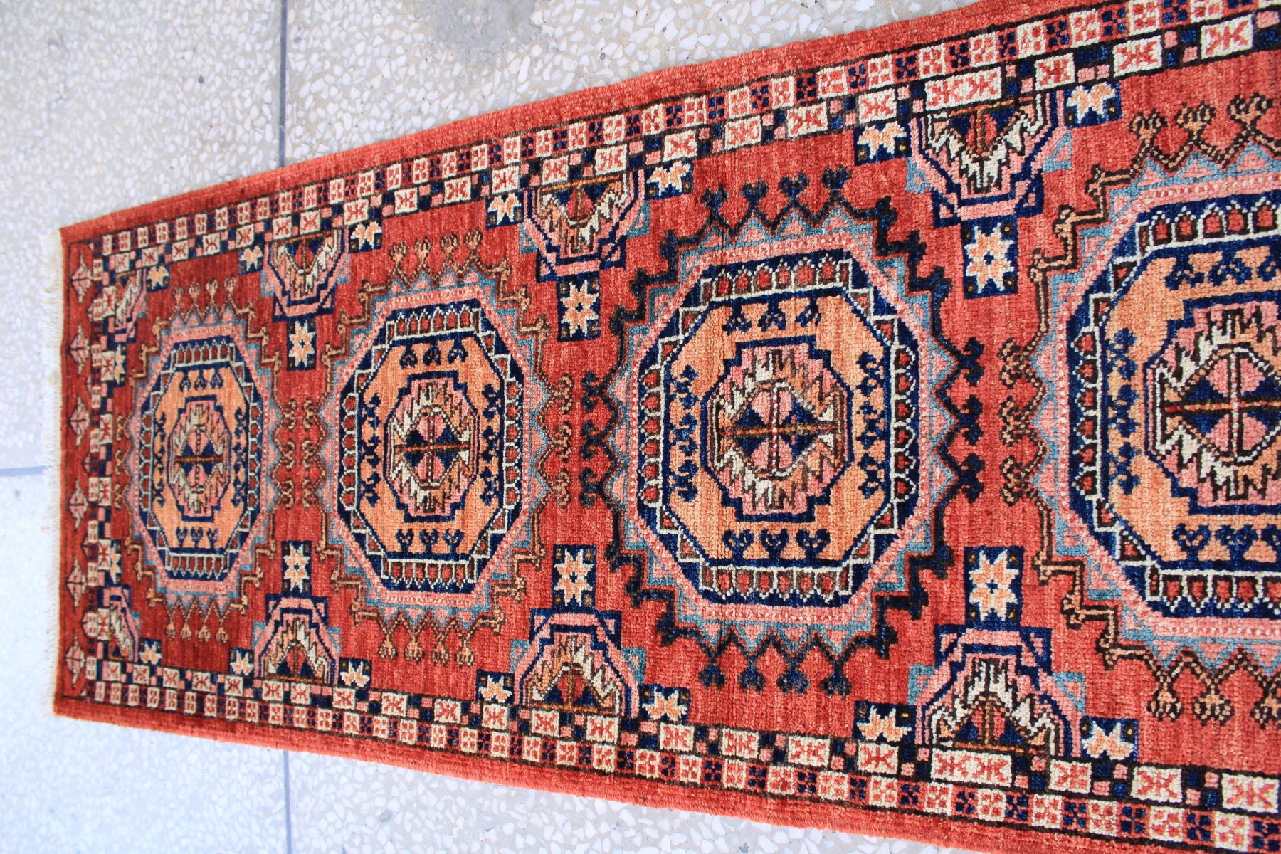 Beautifull Akhalgul Turkman Weave chobrang Carpet With Nice colorations