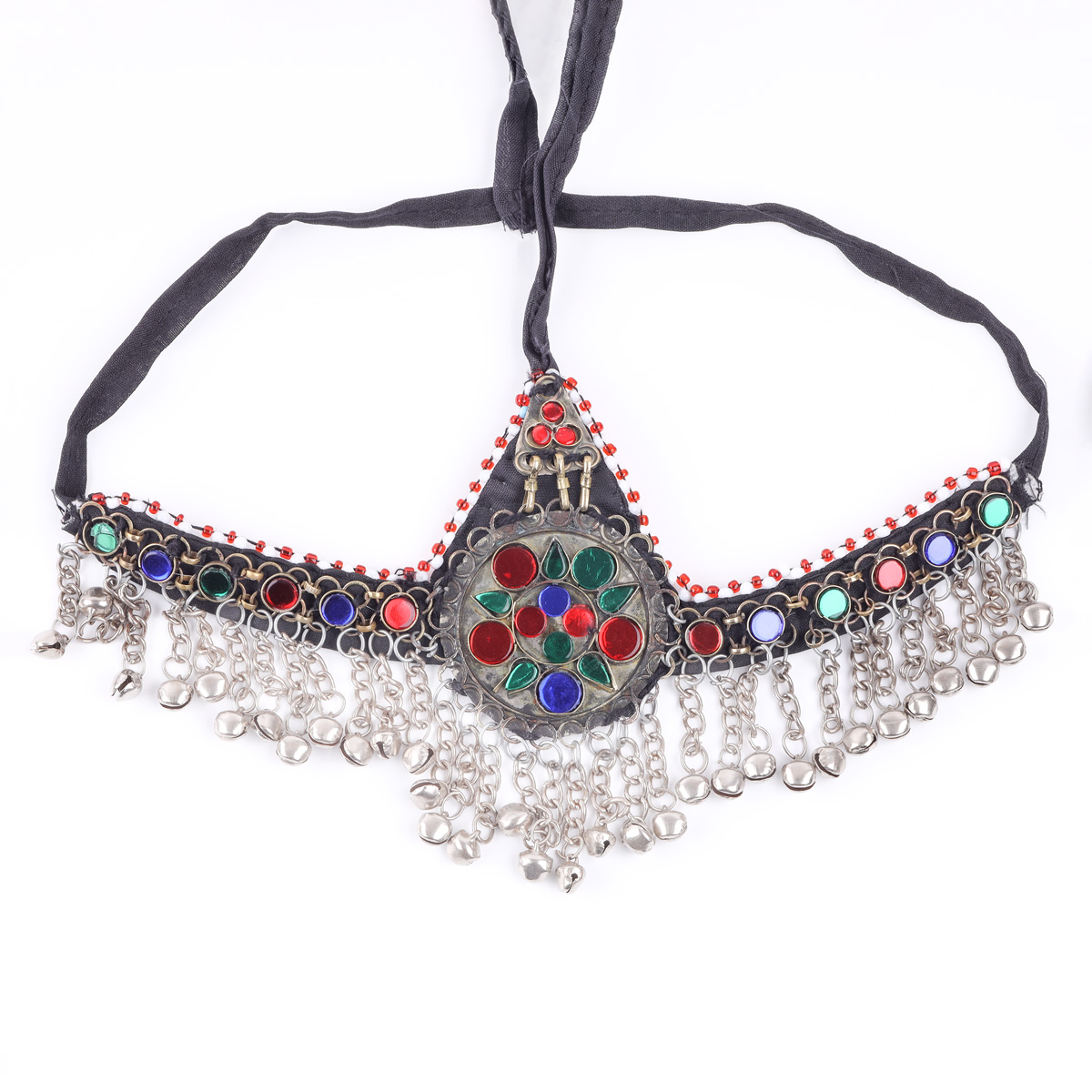 Antique Choker, Earrings & Headband| Traditional Afghan Jewelry Set