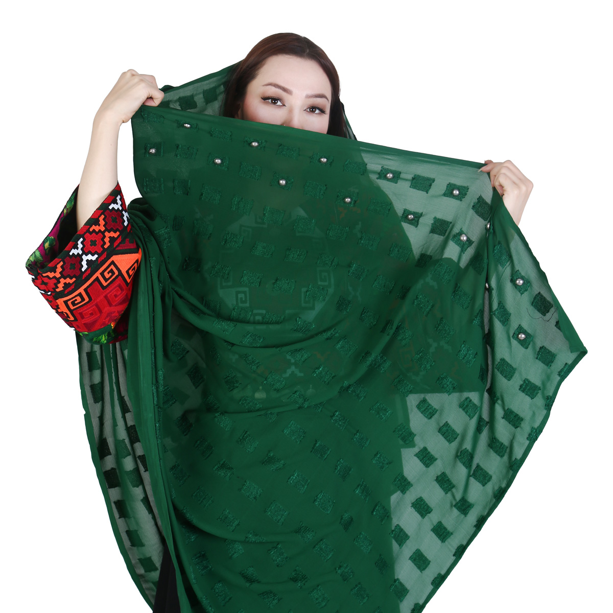Hazaragi Long Dress with scarf 