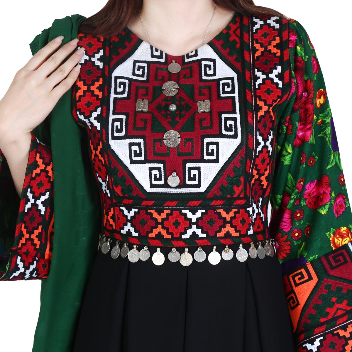 Hazaragi Long Dress with scarf 